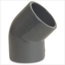 PVC knee 250mm 45 ° 10bar