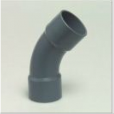 PVC elbow 40mm 45 ° 10bar