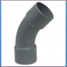 PVC elbow 50mm 45 ° 10bar <br>