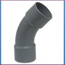 PVC elbow 160mm 45 ° 12.5bar