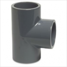 PVC T connector 250mm 90 ° 10bar