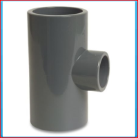PVC T connector 75x63x75mm 90 °