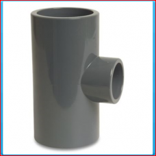 PVC T connector 75x63x75mm 90 °