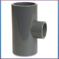PVC T connector 90x75x90mm 90 °