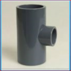 PVC T connector 125x50x125mm 90 °