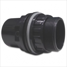 PVC lead through 63 / 75x2.1 / 2 "male