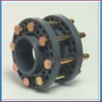 PVC flangeset 125mm for butterfly valve <br>