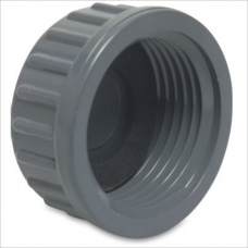 PVC endcap threaded 3/8 "10bar with rubber seal