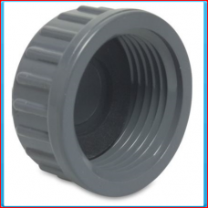 PVC endcap threaded 1.1 / 4 "10bar with rubber seal