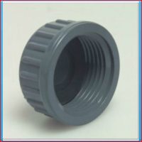 PVC endcap threaded 1.1 / 2 "10bar with rubber seal