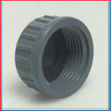PVC endcap threaded 1.1 / 2 "10bar with rubber seal