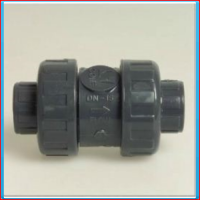 PVC non-return valve spring loaded 110mm 10bar, horizontal installation PVC non-return valve spring loaded 110mm 10bar, horizontal installation