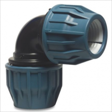 PE compression elbow quick connector 90 ° 32 x 32mm