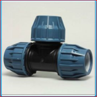 PE compression T connector 25mm <br>