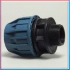 PE compression male connector 20 x 1/2 "