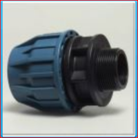 PE compression male connector 20 x 3/4 "