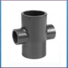 PVC X connector 40x32mm 16bar