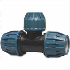 PE compression T-connector 90 ° PP 25x16x25 mm 16bar