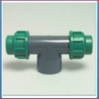 PVC / PE T connector 25x32x25mm