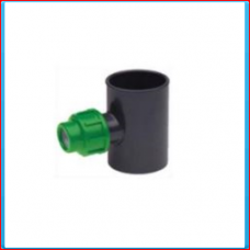 PVC / PE T connector 90x25x90mm