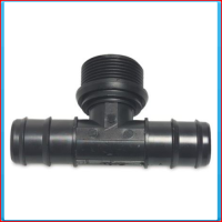 PP T connector 16 x 1/2 "male x 16mm 90 °