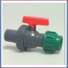 PVC / PE ball valve 32 / 40mm x 32mm 10bar PVC / PE ball valve 32 / 40mm x 32mm 10bar