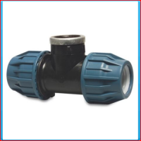 PE T connector 32 x 3/4 "female