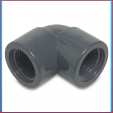 PVC knee 90 ° PVC 1/2 "FF 10bar