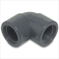 PVC knee 90 ° PVC 1 "FF 10bar PVC knee 90 ° PVC 1 "FF 10bar