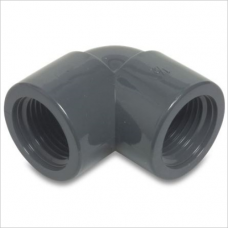 PVC knee 90 ° PVC 3 "FF 10bar