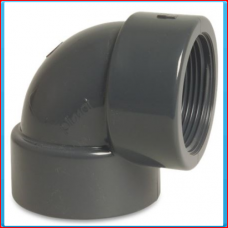 PVC knee 90 ° 16 mm x 3/8 "fem. Thread 10bar
