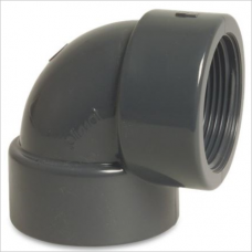 PVC knee 90 ° 32 mm x 1 "fem. Thread 10bar