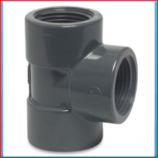 PVC T connector 90 ° 3/8 "fem. Thread 10bar