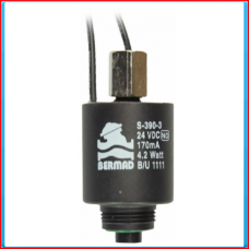Solenoid S-390-3 3w 24VDC wire black NO 4.2 Watt Solenoid S-390-3 3w 24VDC wire black NO 4.2 Watt