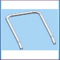 Aluminium push handle wide