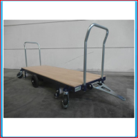 Transport trolley 168x48cm middle wheel, pallet roll, 4 swivel castors with protector, <br> tip-up triangle and wooden board. With push bracket busses. <br><br> Designed for pipe railsystem till ctc 55cm, pipe 51mm
