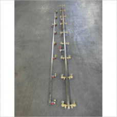 Double spray boom SS 22 nozzles