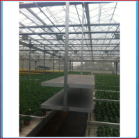 Alu mono rail cart L = 2m w = 1m adjustable <br> suspended at heating-pipes, two layers, upper layer <br> height adjustable in 5 cm steps Alu mono rail cart L = 2m w = 1m adjustable <br> suspended at heating-pipes, two layers, upper layer <br> height adjustable in 5 cm steps