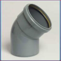 PVC elbow SN4 250mm 45 ° (RSxS)