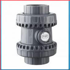 PVC non-return valve spring loaded 063mm 16bar, horizontal installation PVC non-return valve spring loaded 063mm 16bar, horizontal installation
